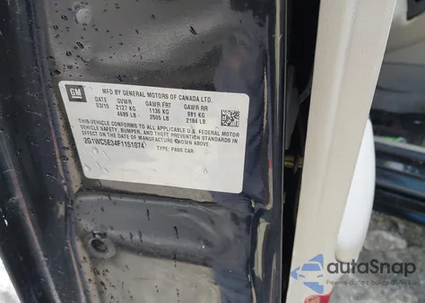 2015 Chevrolet Impala Limited Ltz из США, поврежденный, VIN 2G1WC5E34F1151074